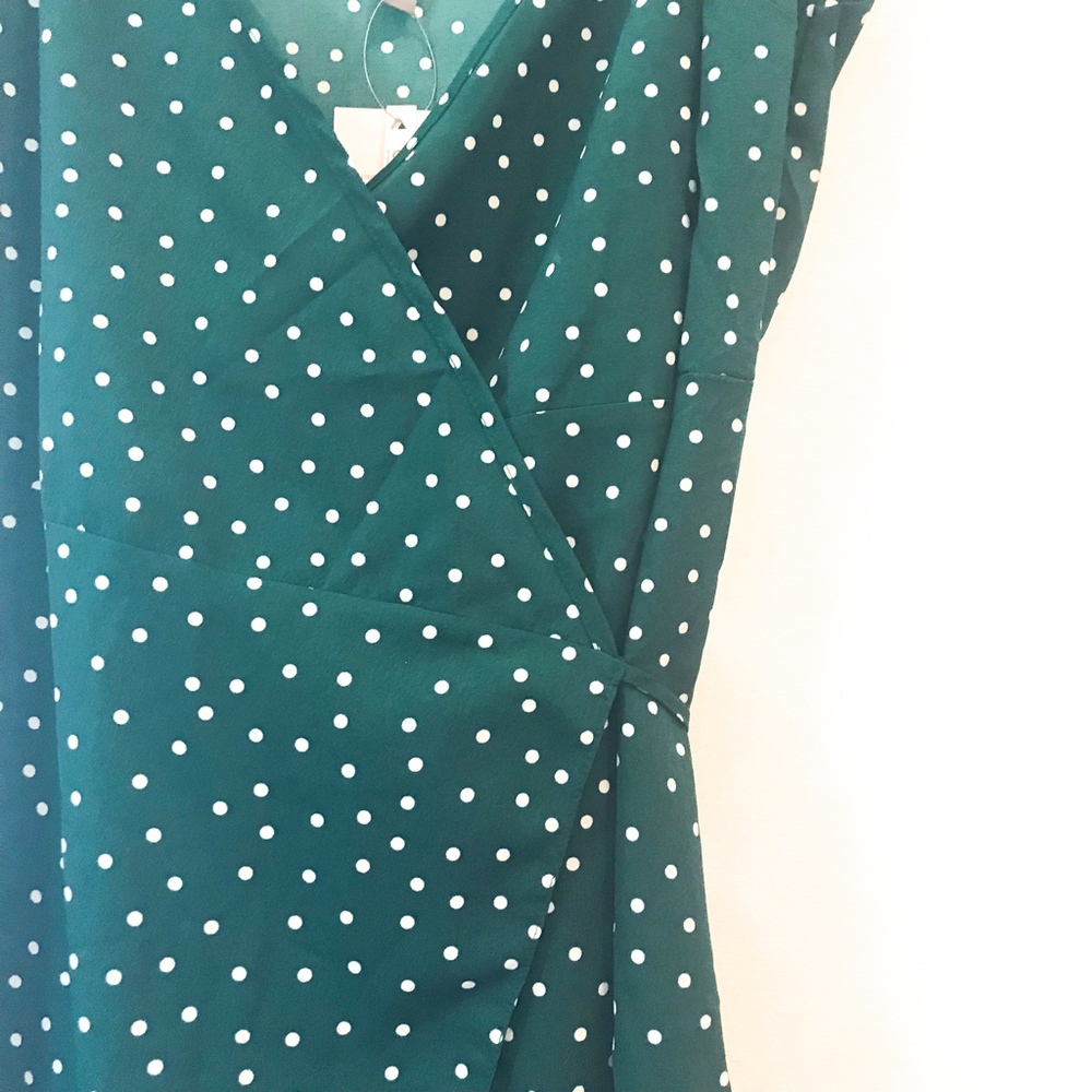 ASOS | NWT cami wrap polka dot midi dress - Picture 3 of 8